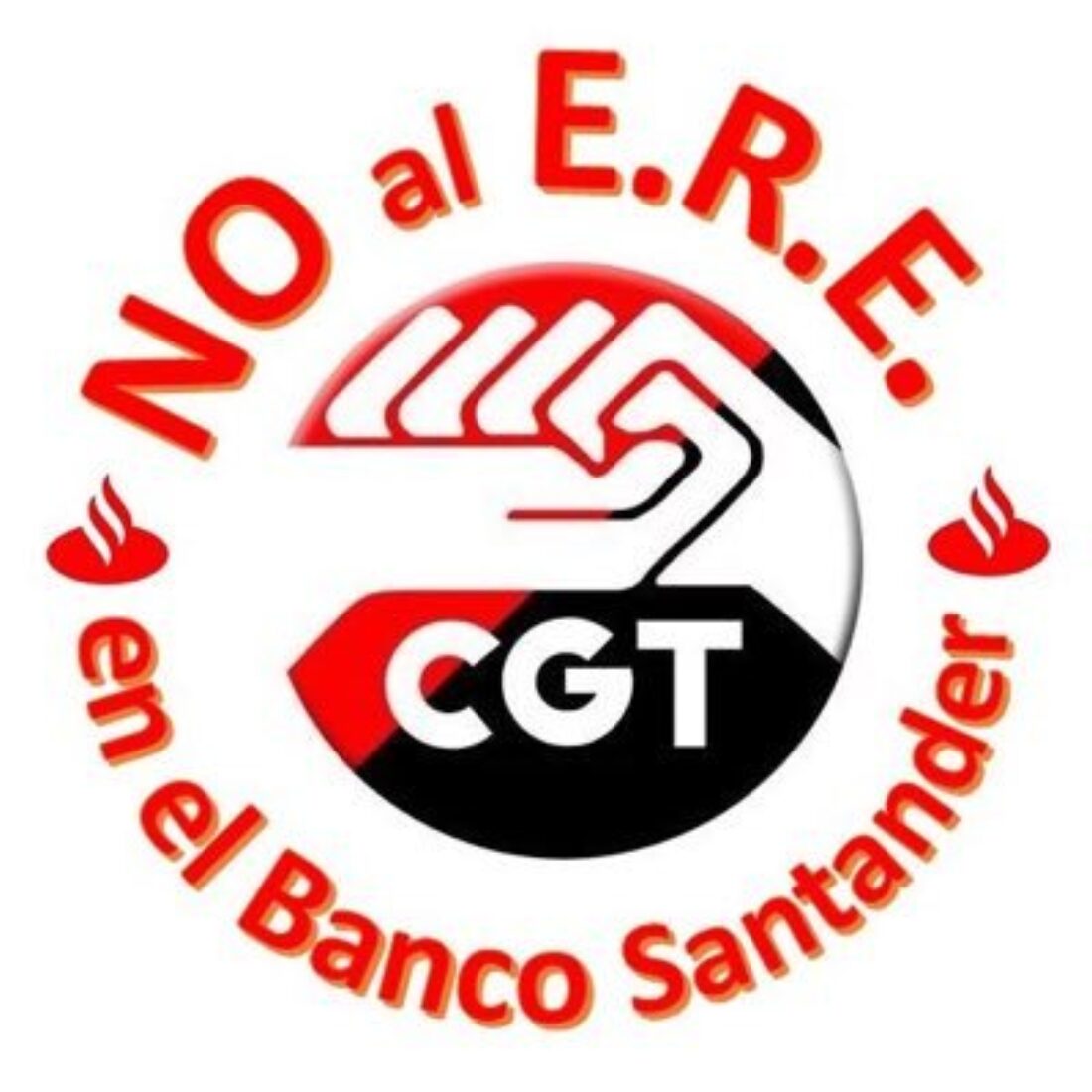 La CGT se moviliza contra el ERE del Banco de Santander