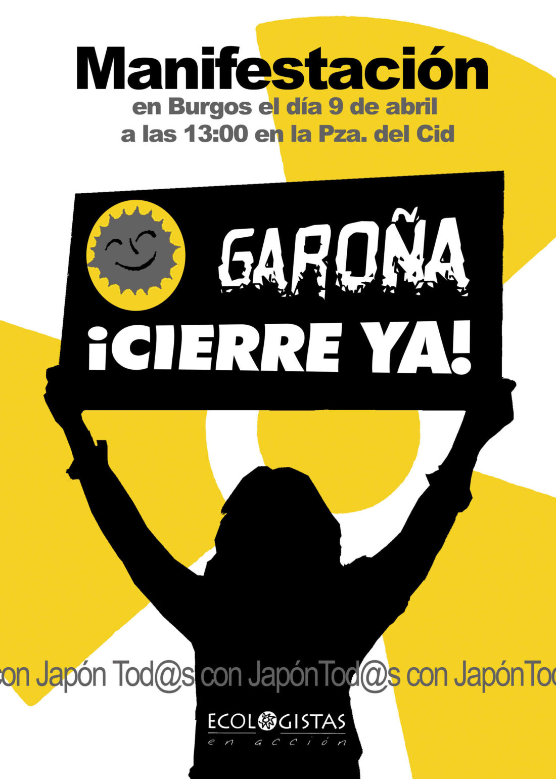 Burgos, 9 de Abril : Manifestación por el cierre de Garoña y contra la energía nuclear.