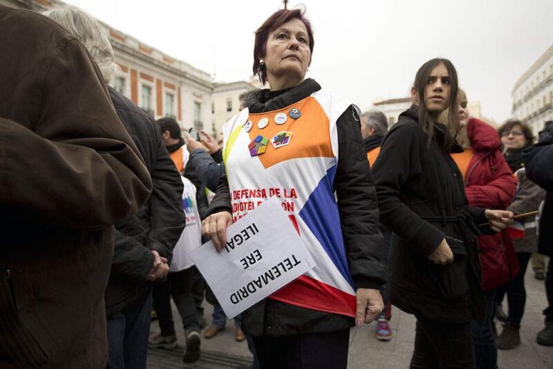 Manifestación en defensa de Telemadrid y contra el ERE en su primer aniversario - Imagen-16