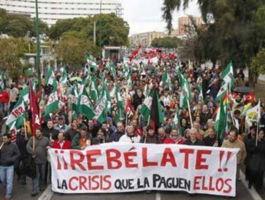 Más de 2.500 personas en la manifestación unitaria de Sevilla contra la crisis