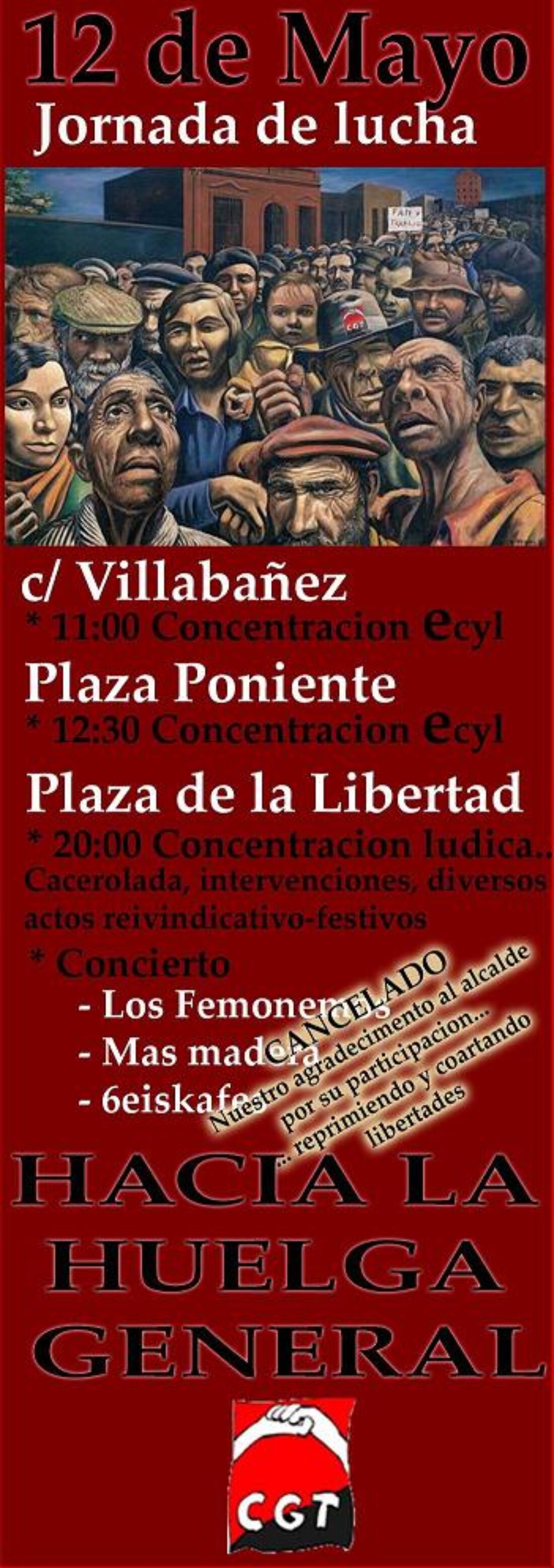 12 de Mayo : Jornada de Lucha en Valladolid