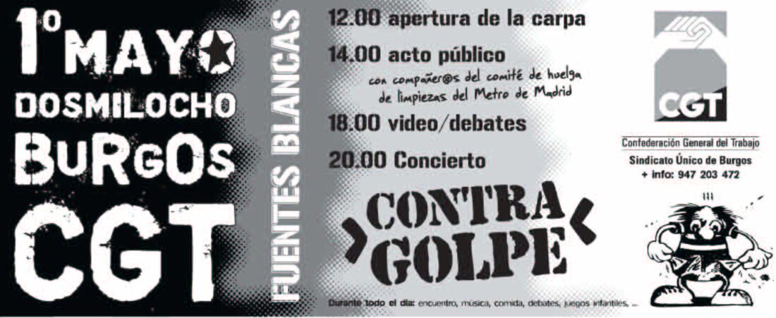 Cartel 1 Mayo 2008 CGT (Burgos)