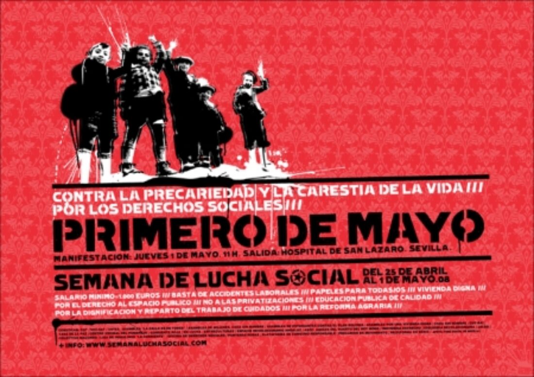 Cartel Semana de lucha social 2008 (Sevilla)