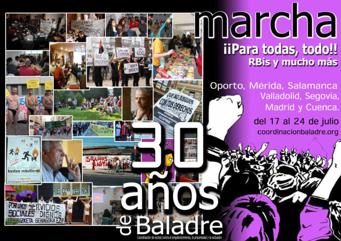 La coordinación Baladre celebra sus 30 años con una Caravana-Marcha