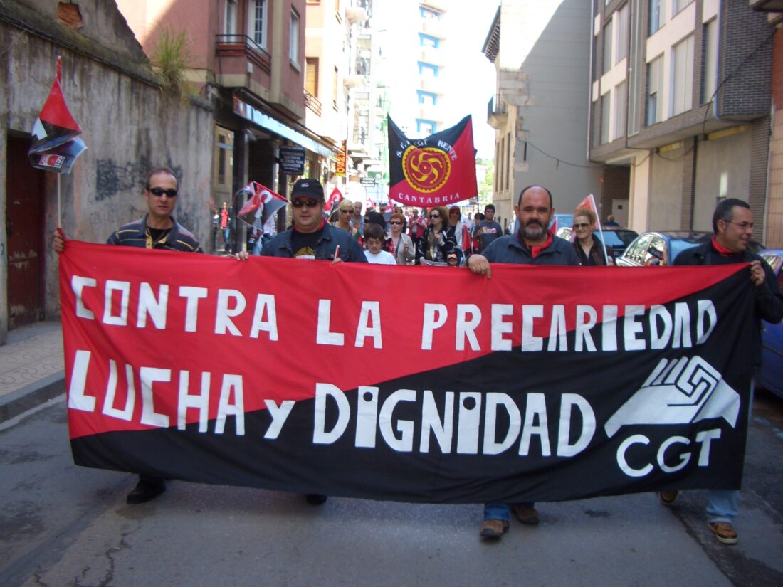 Torrelavega : crónica e imágenes de la manifestación de CGT