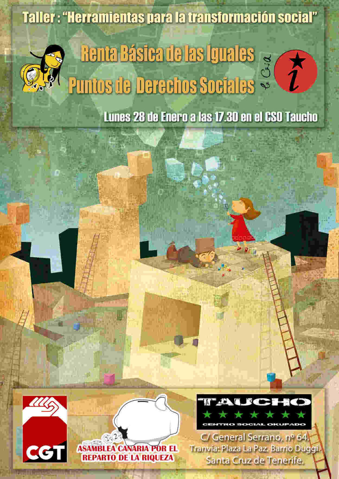 S/C de Tenerife. 28 de enero, Taller de Herramientas para la Transformación en CSO Taucho