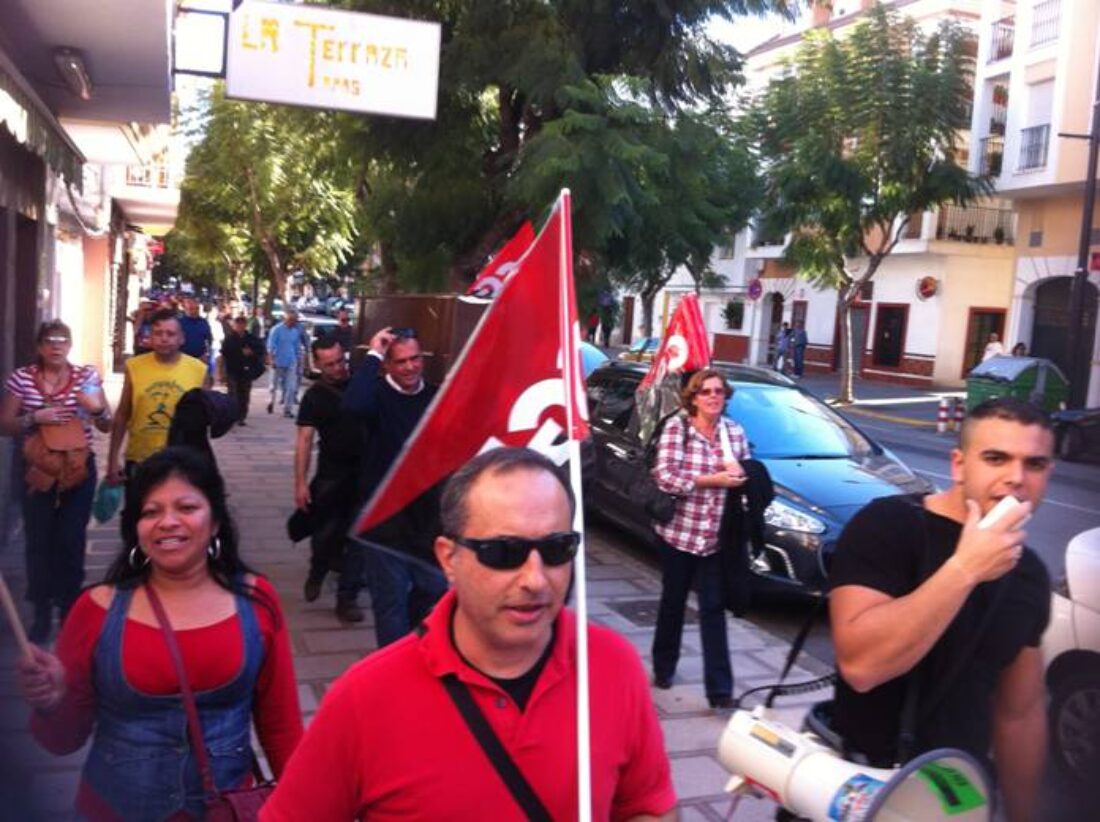 La plantilla del servicio de limpieza del Rincon de la Victoria rechaza unanimemente en asamblea el preacuerdo alcanzado por ccoo