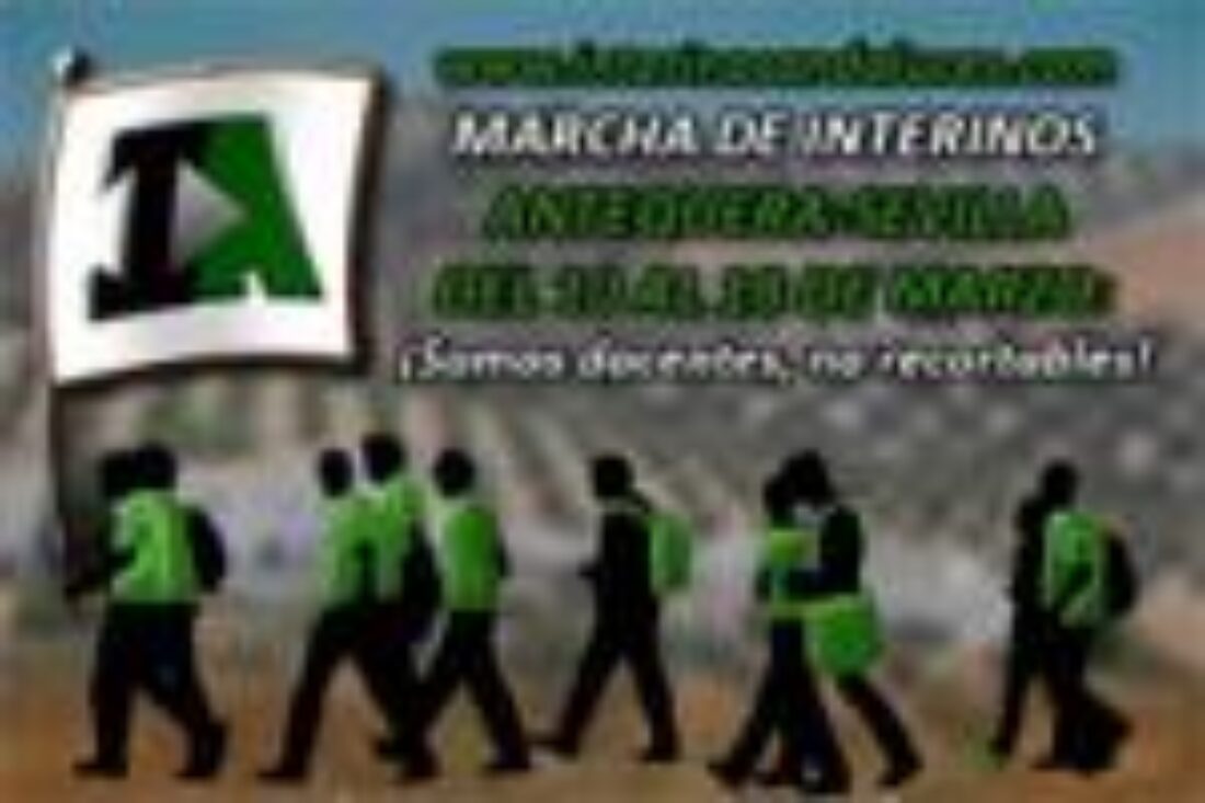 Marcha de Profesorado Interino Antequera-Sevilla del 10 al 17 de marzo