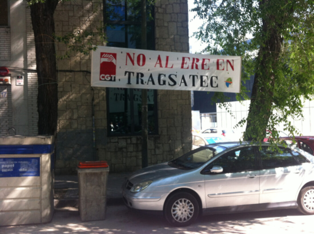 Crónica de la parada durante el descanso contra el Despido Colectivo en Tragsatec el 10 de septiembre de 2013