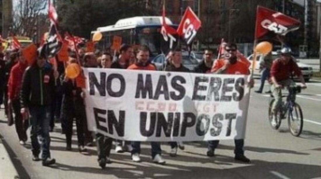 CGT convoca huelga en Unipost en todo el Estado contra el ERE y el cierre de la empresa los días 31 de octubre, 3 y 10 de noviembre