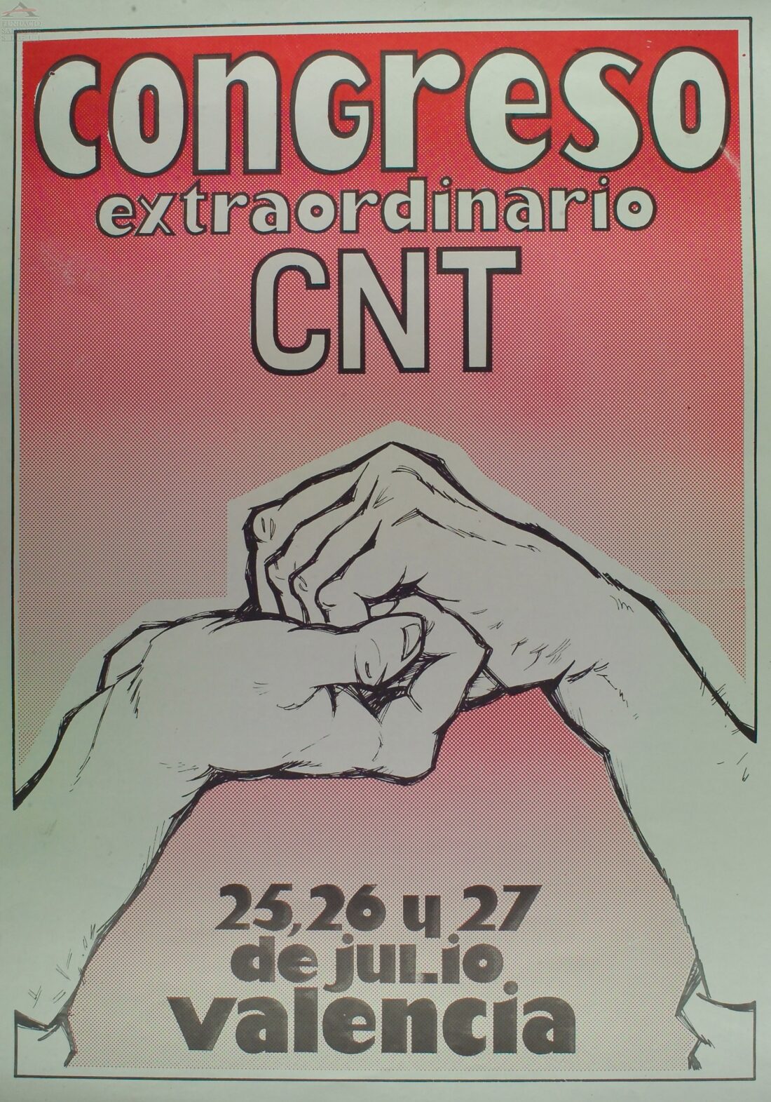 Cartel VI Congreso Extraordinario CNT (Valencia 1980)