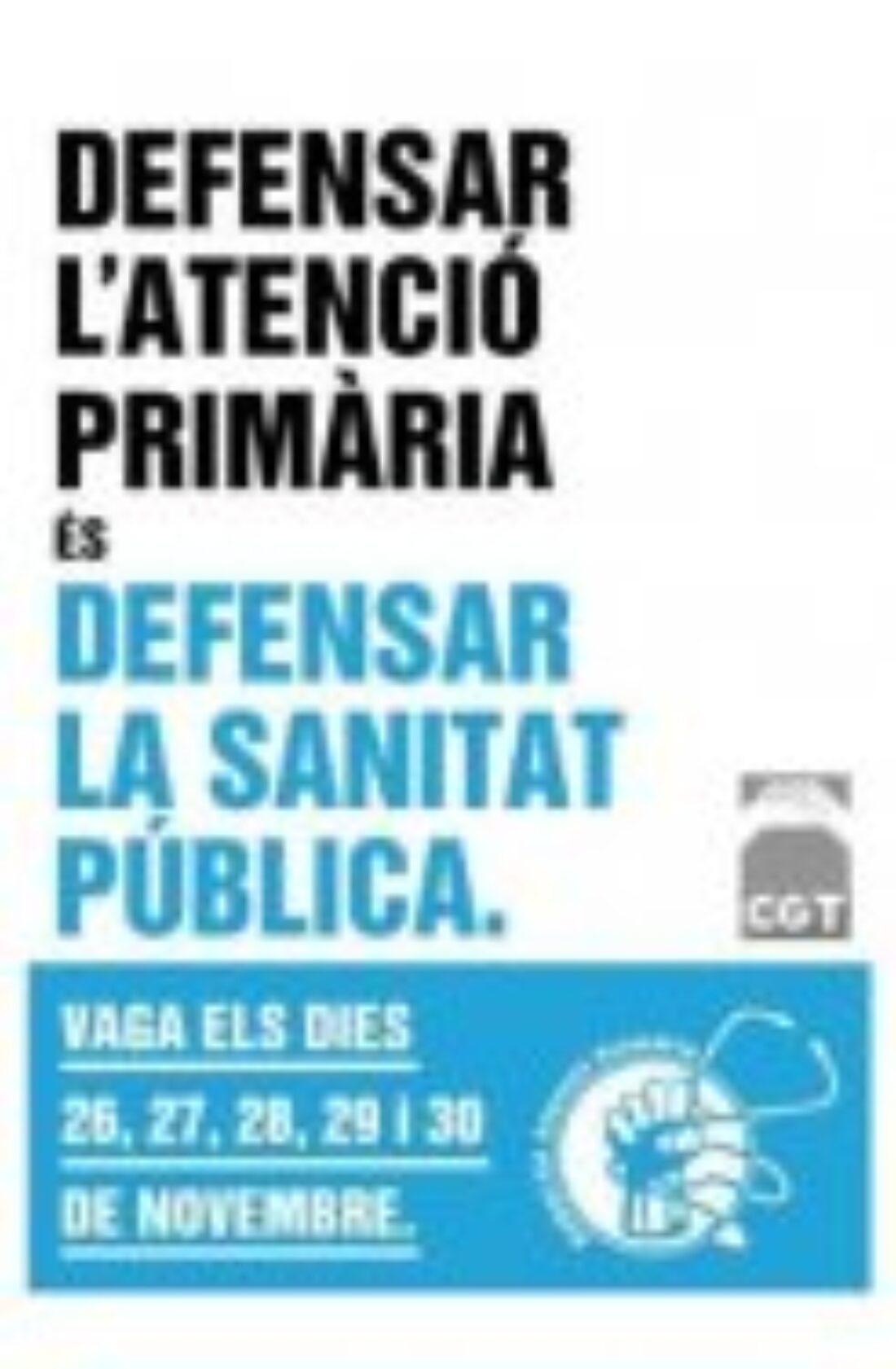 La LUCHA de TODA la Atención Primaria pasa por la HUELGA del 26 al 30 de noviembre