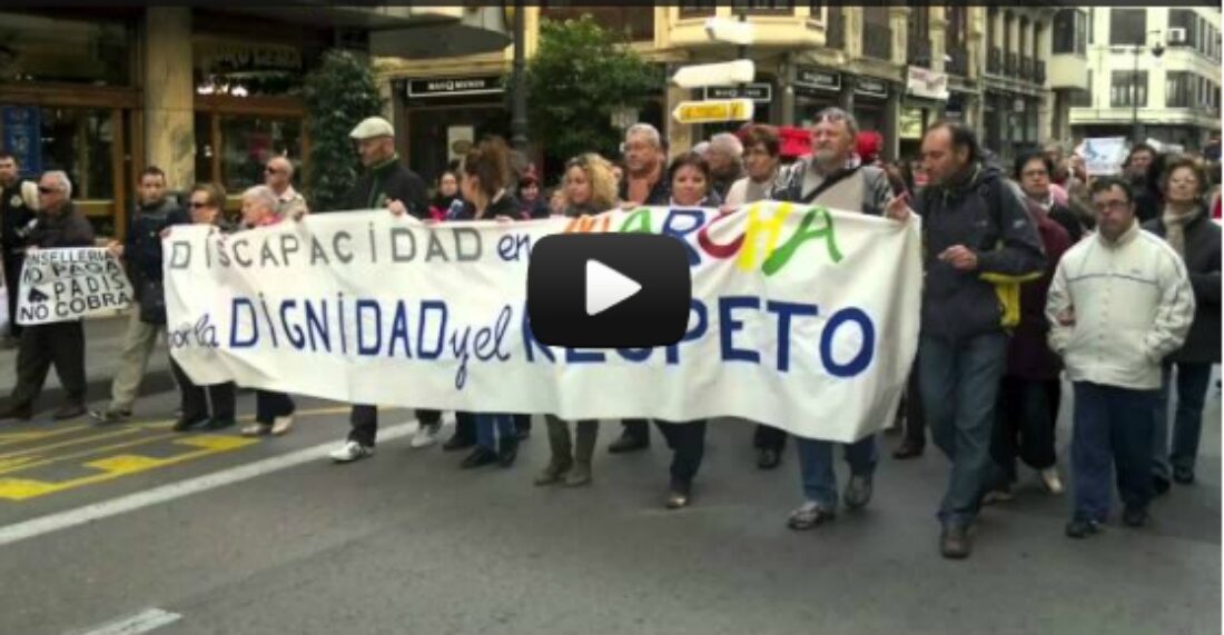 Discapacidad en lucha. Llegada a Valencia