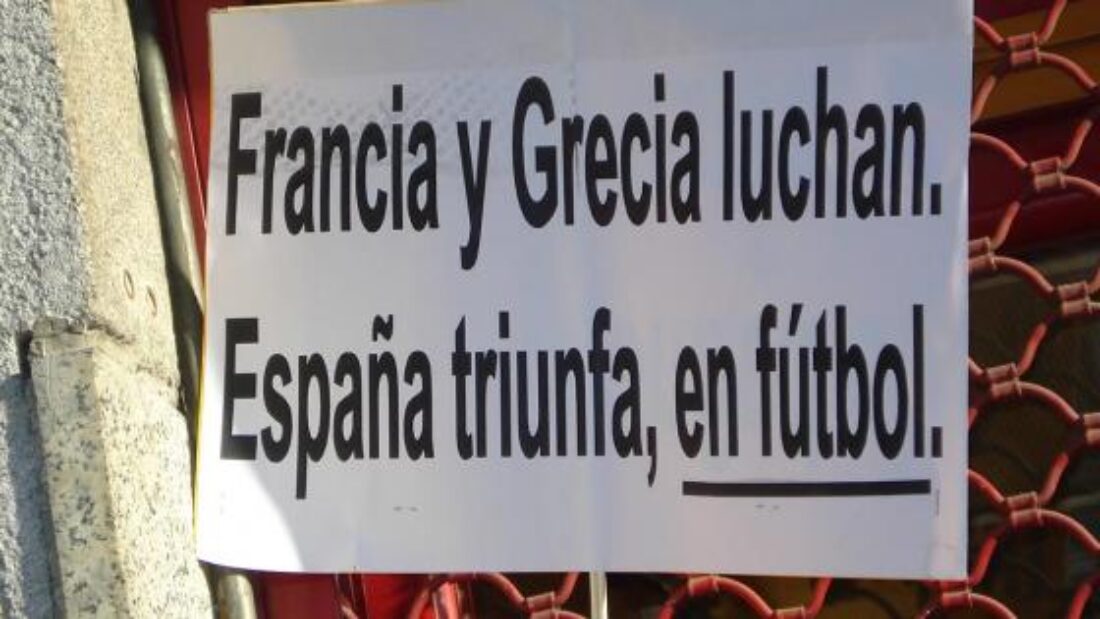 «No somos mercancía en manos de políticos y banqueros !»