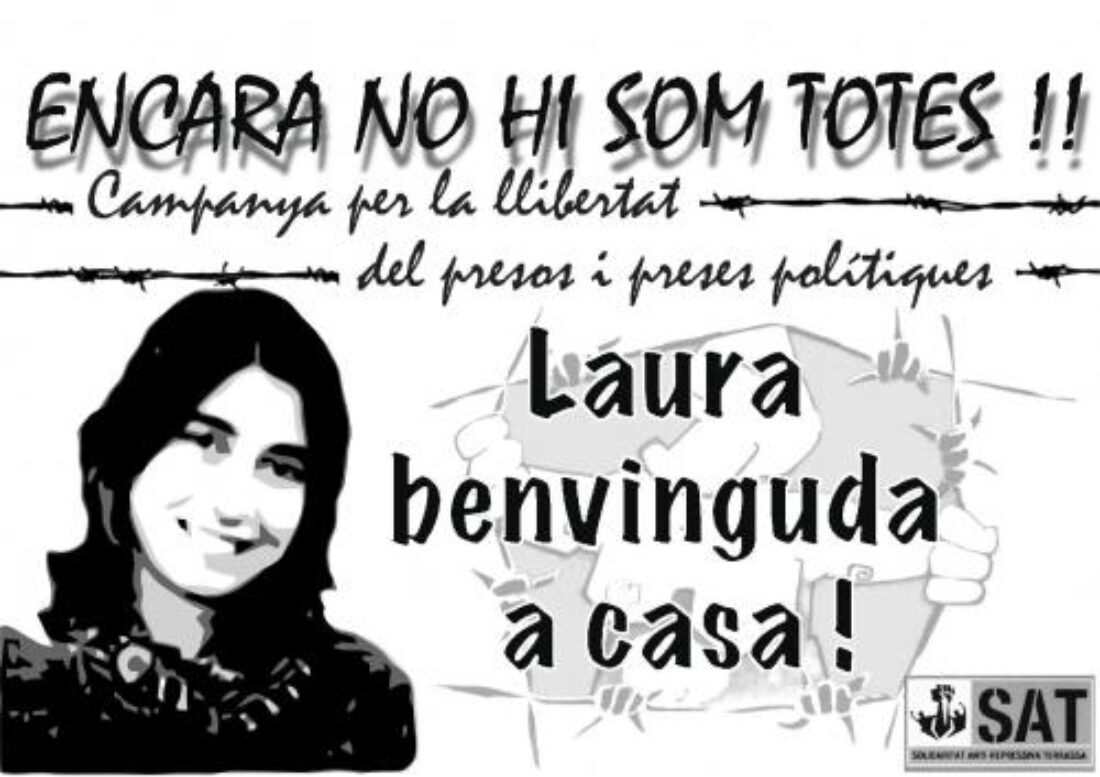 La compañera Laura Riera saldrá de la cárcel el 21 de agosto CGT