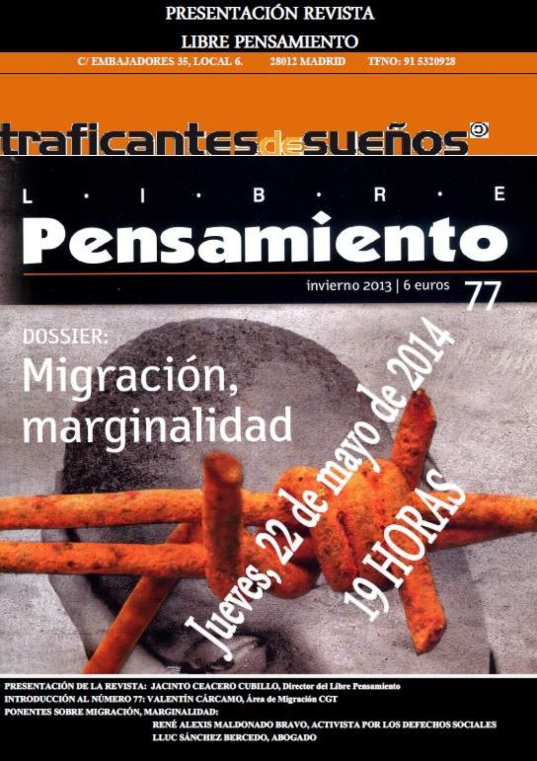 Presentación de la revista LP nº 77 en Traficantes de Sueños