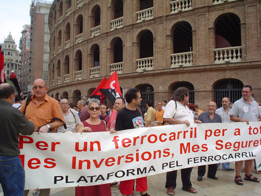 Huelgas y movilizaciones en el Sector Ferroviario del País Valenciano