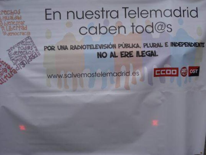 Manifestación en defensa de Telemadrid y contra el ERE en su primer aniversario - Imagen-3