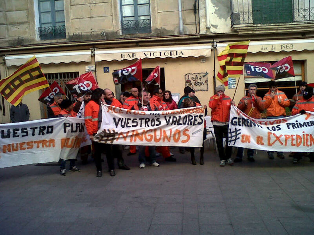 La lucha de lxs trabajadorxs de Aceros para la Construcción de l´Arboç (Tarragona).