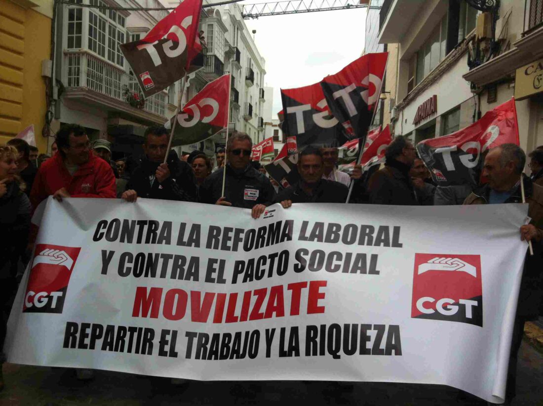 CGT convoca una Huelga General de 24 horas en todo el estado para el 14 de noviembre 2012