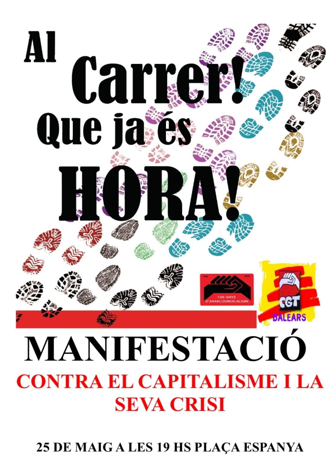 Palma, 25 de Mayo : Manifetación contra el capitalismo y sus crisis