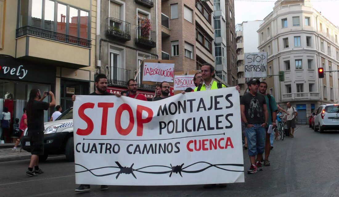 STOP montajes policiales Cuatro Caminos Cuenca