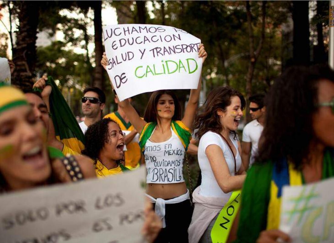 Ni en Brasil ni en ninguna parte deben desaparecer las luchas o las libertades debido al Mundial de futbol