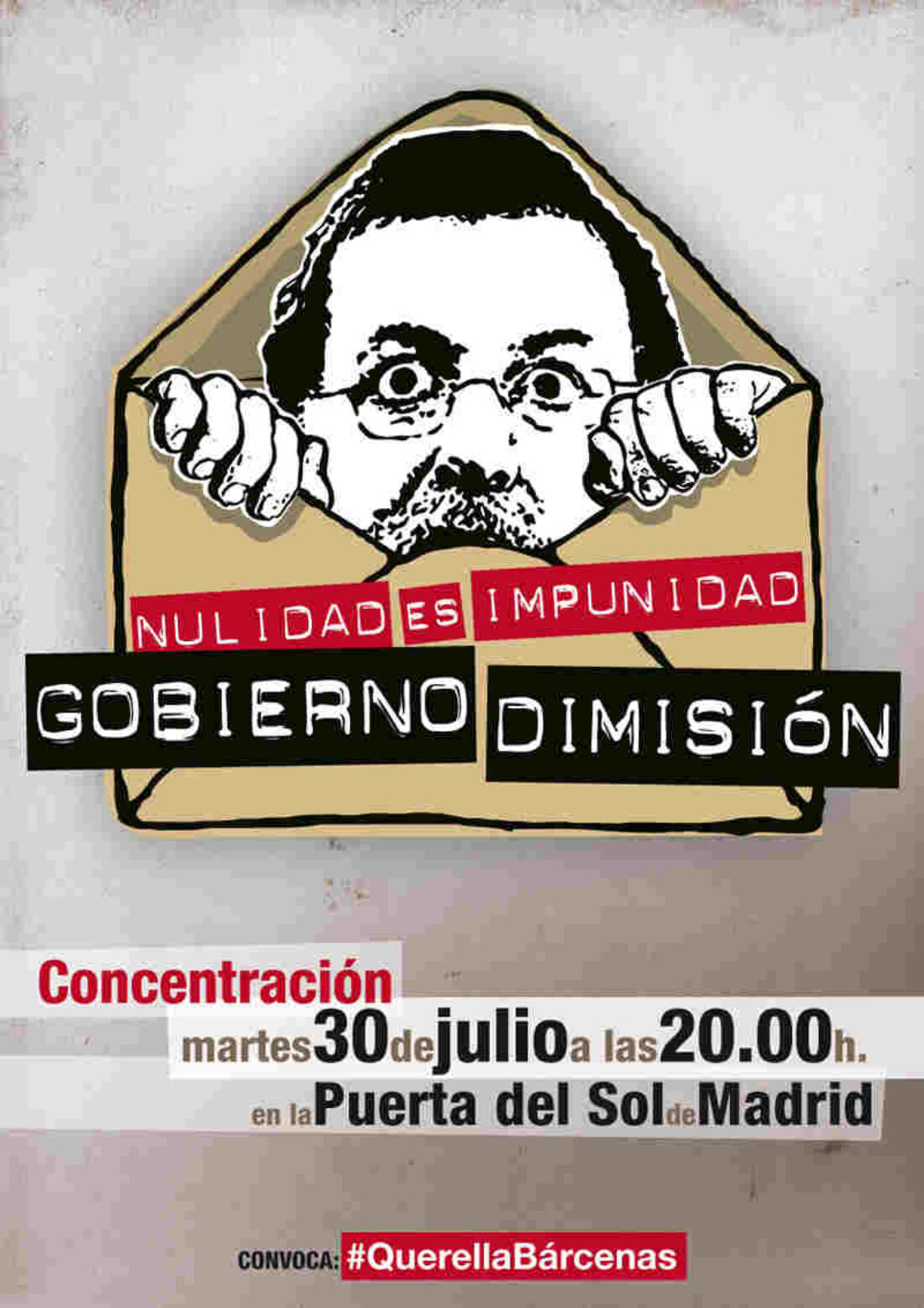 Concentración 30J a las 20 horas en la Puerta del Sol contra la impunidad