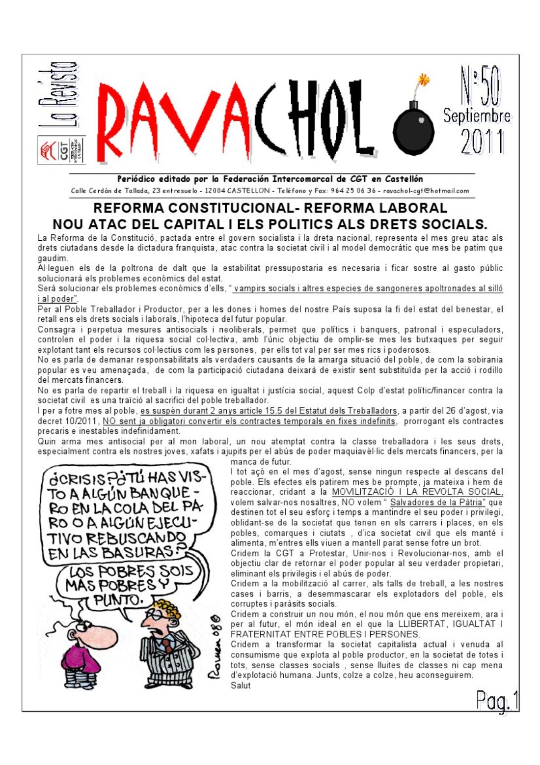 Ravachol núm. 50 – Septiembre 2011