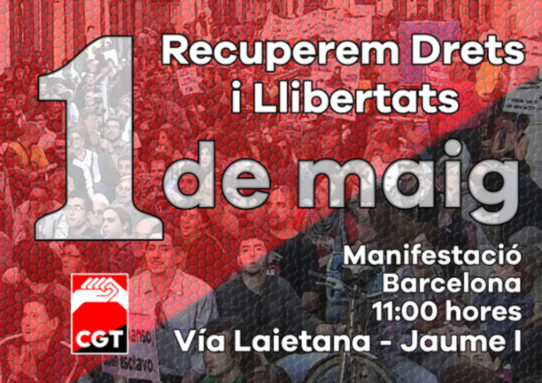 1 de Mayo manifestación de CGT en Barcelona