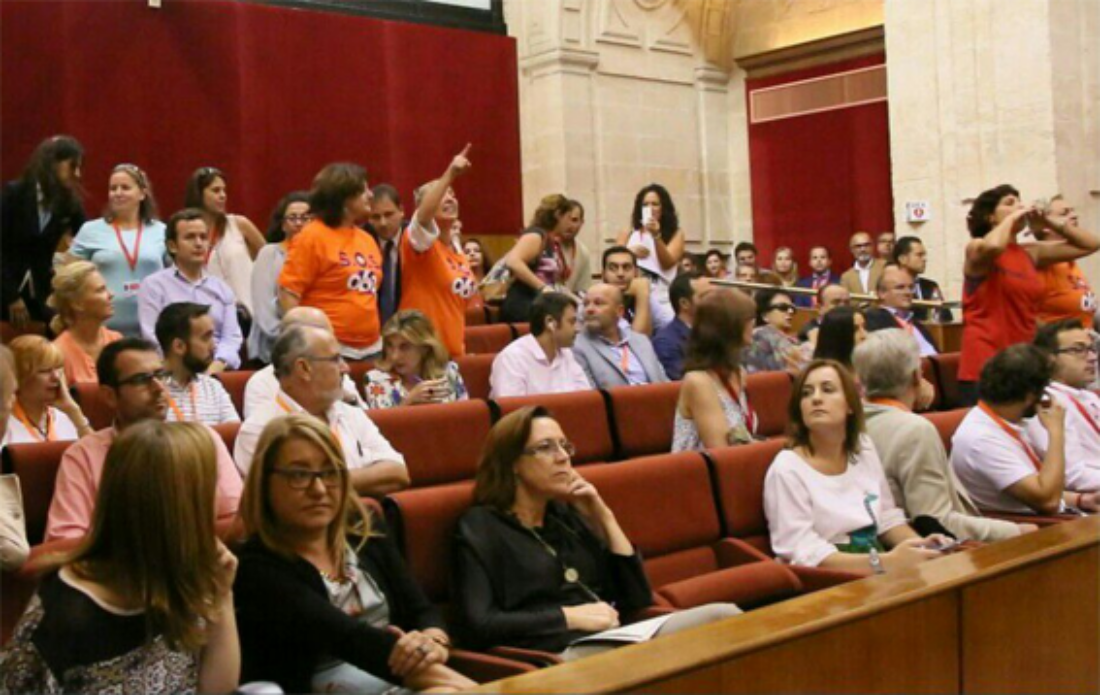 Tras el bochornoso desalojo del Parlamento andaluz, barajamos acudir al Comité Federal del PSOE el 1 de octubre