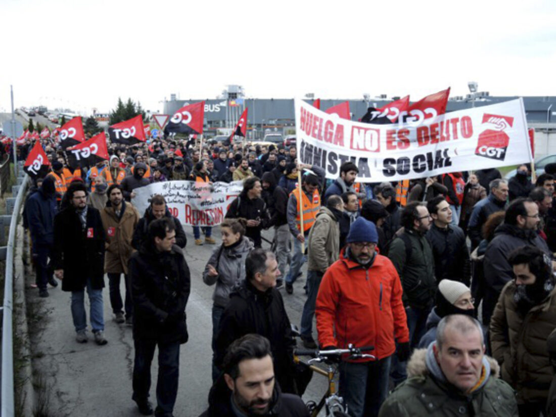 [Crónica] Manifestación 9F Airbus #HuelgaNoEsDelito