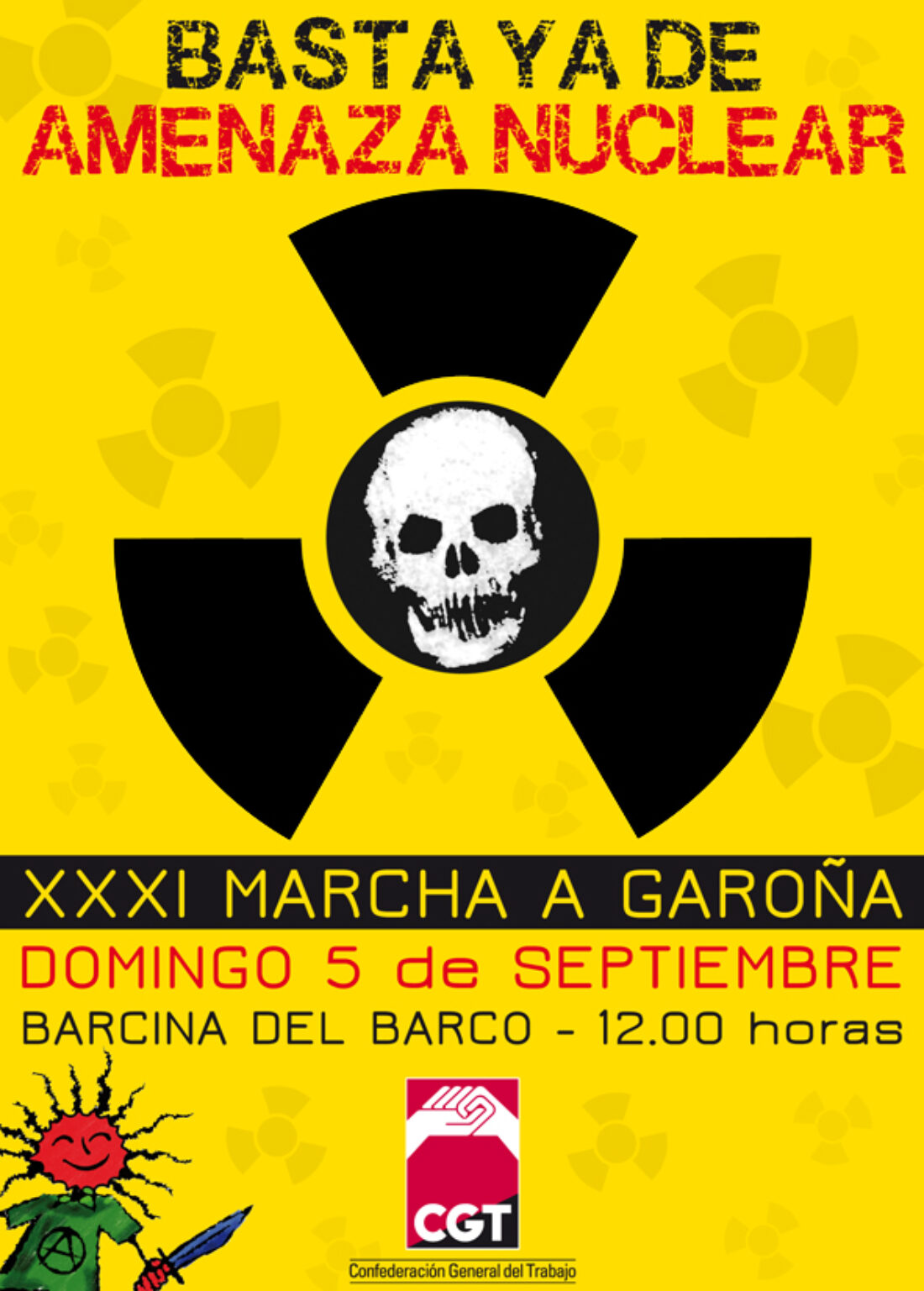 5 de Septiembre : CGT llama a la participación en la XXXI Marcha por el cierre de la central nuclear de Garoña