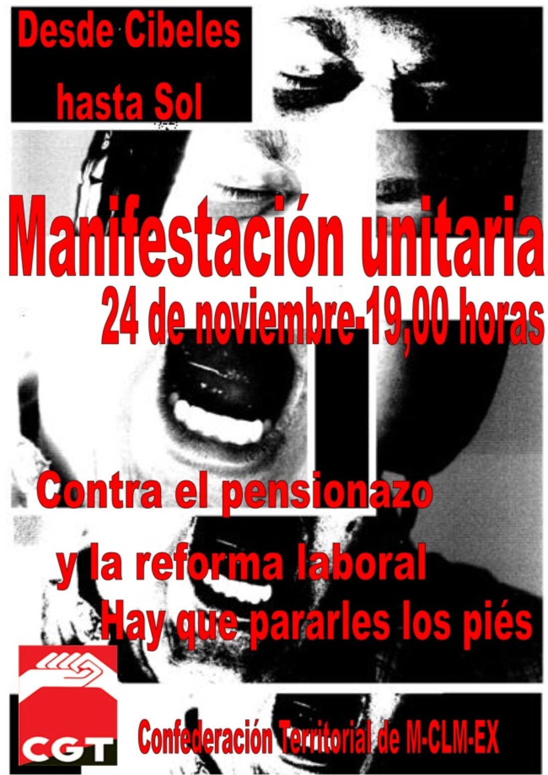 Madrid, 24 de noviembre : Manifestacion. Continuan las movilizaciones por otra huelga general