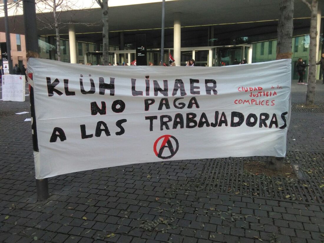 Hoy miércoles 25 de enero tercer día de huelga del personal de la limpieza de la Ciudad de la Justicia