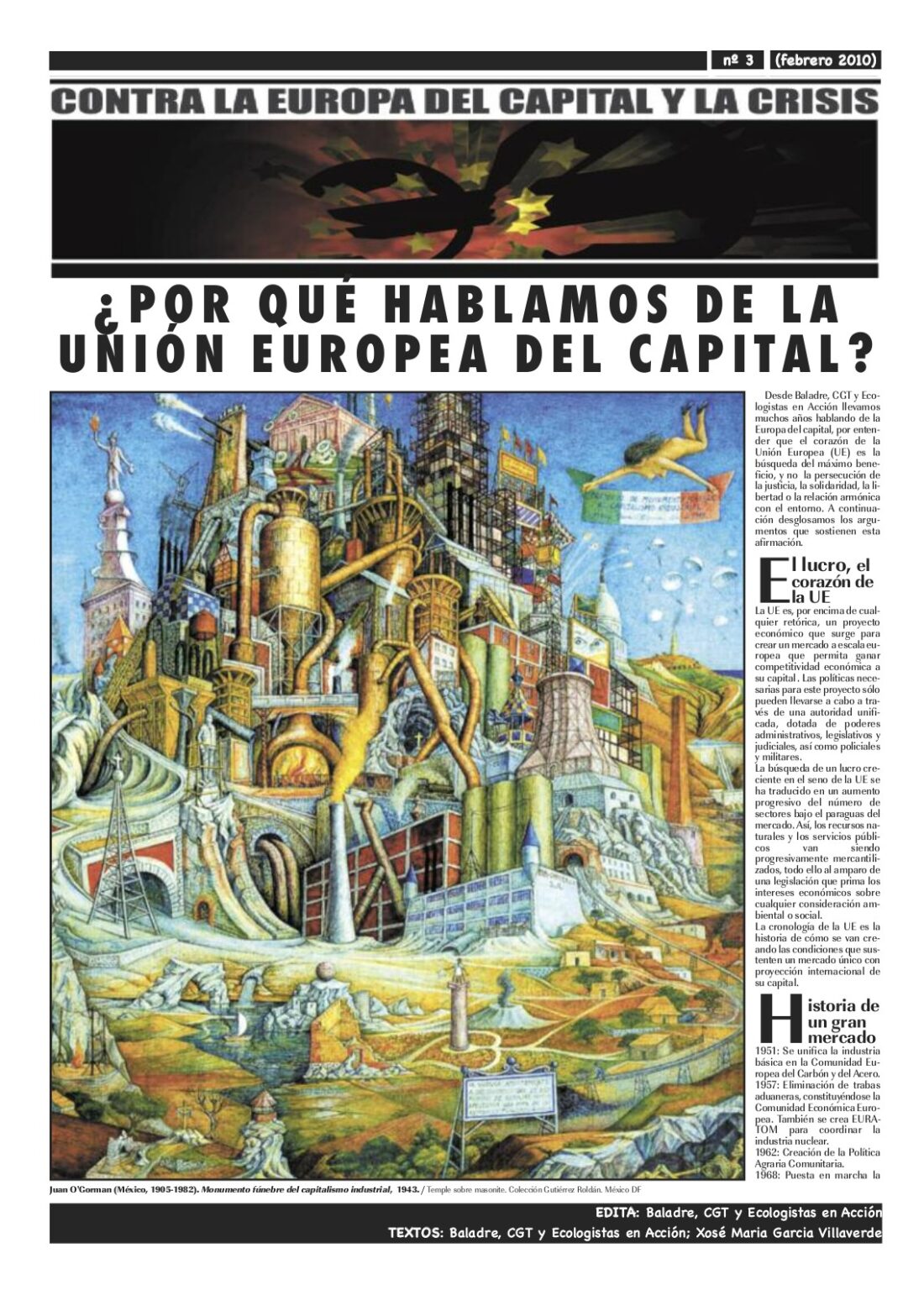 Contra la Europa del Capital : ¿Por qué hablamos de la U.€. del capital ?