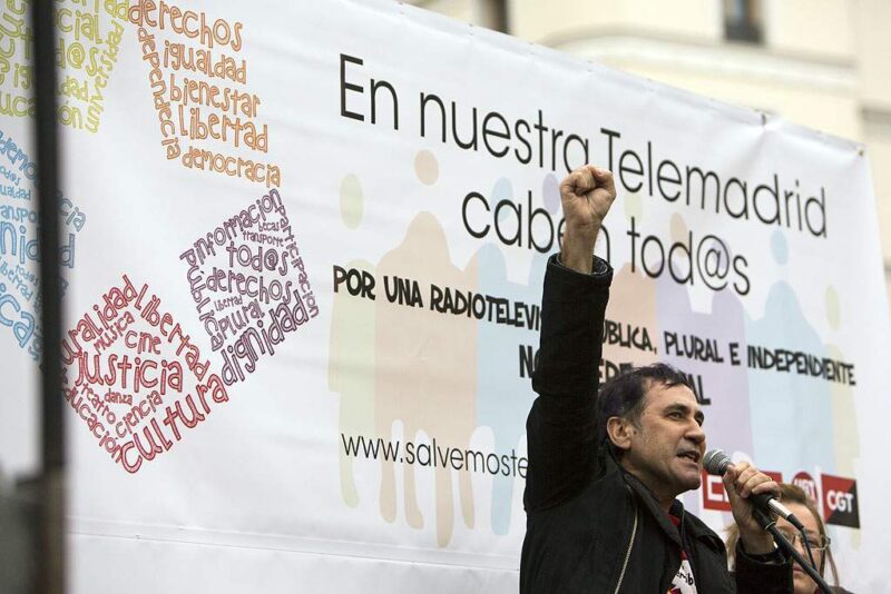 Manifestación en defensa de Telemadrid y contra el ERE en su primer aniversario - Imagen-15