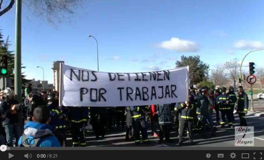 Vídeo: Concentración Bomberos Madrid 1F2014