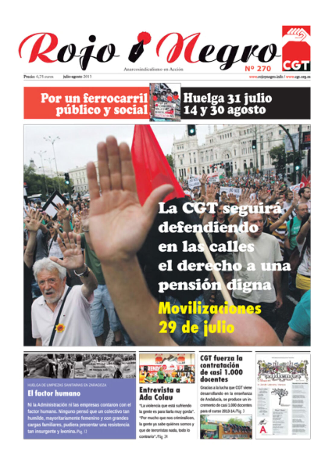 Rojo y Negro Nº 270 – julio y agosto 2013