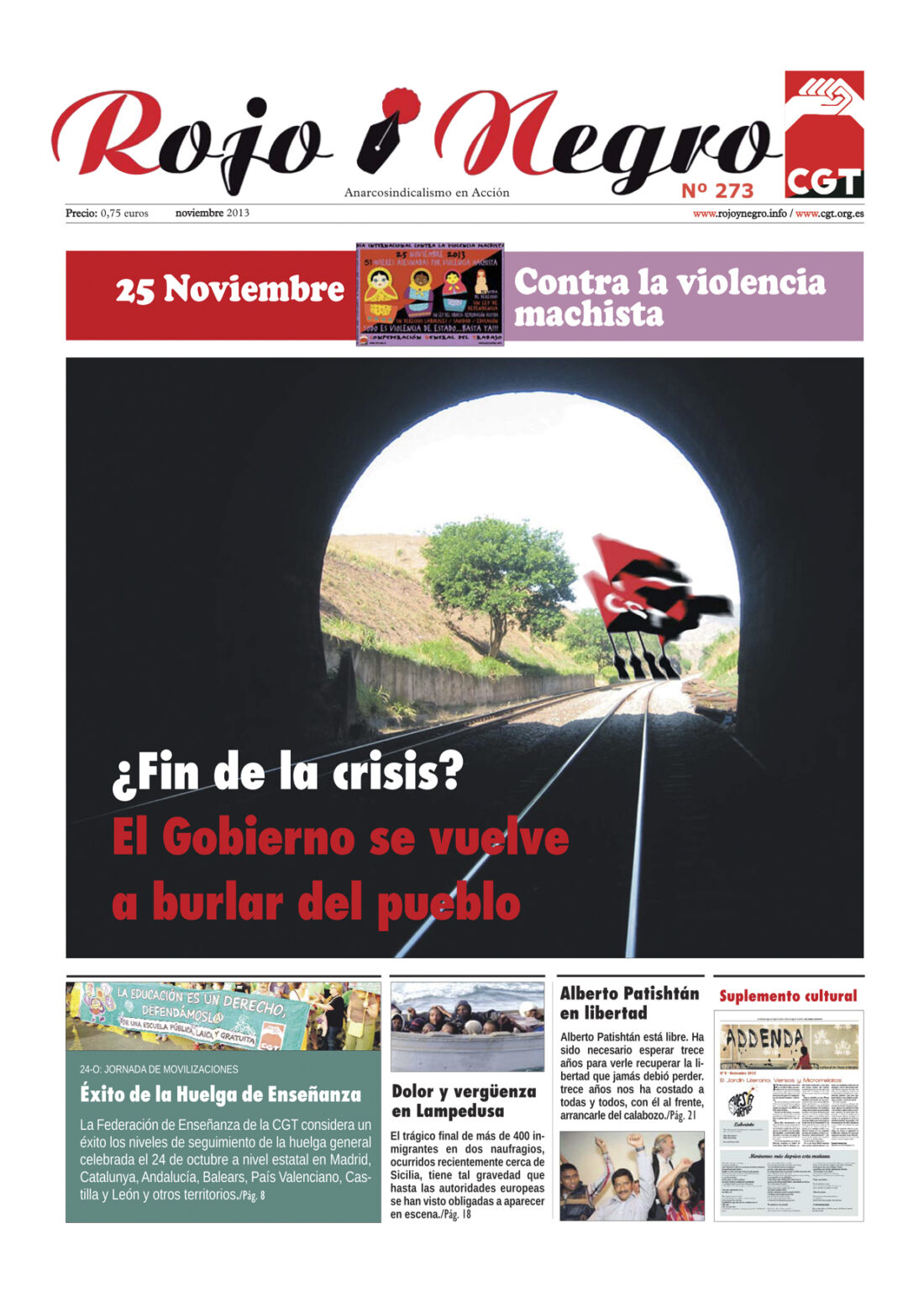 Rojo y Negro Nº 273 – noviembre 2013