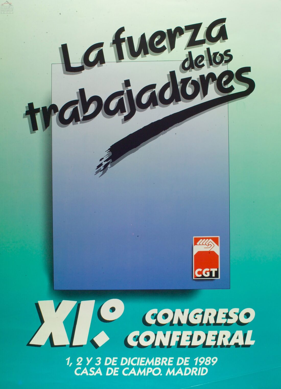 Cartel XI Congreso CGT (Madrid 1989)